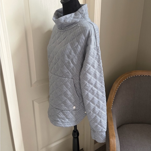 Jones New York Women's Light Gray Quilted Puffer Jacket - Picture 2 of 10